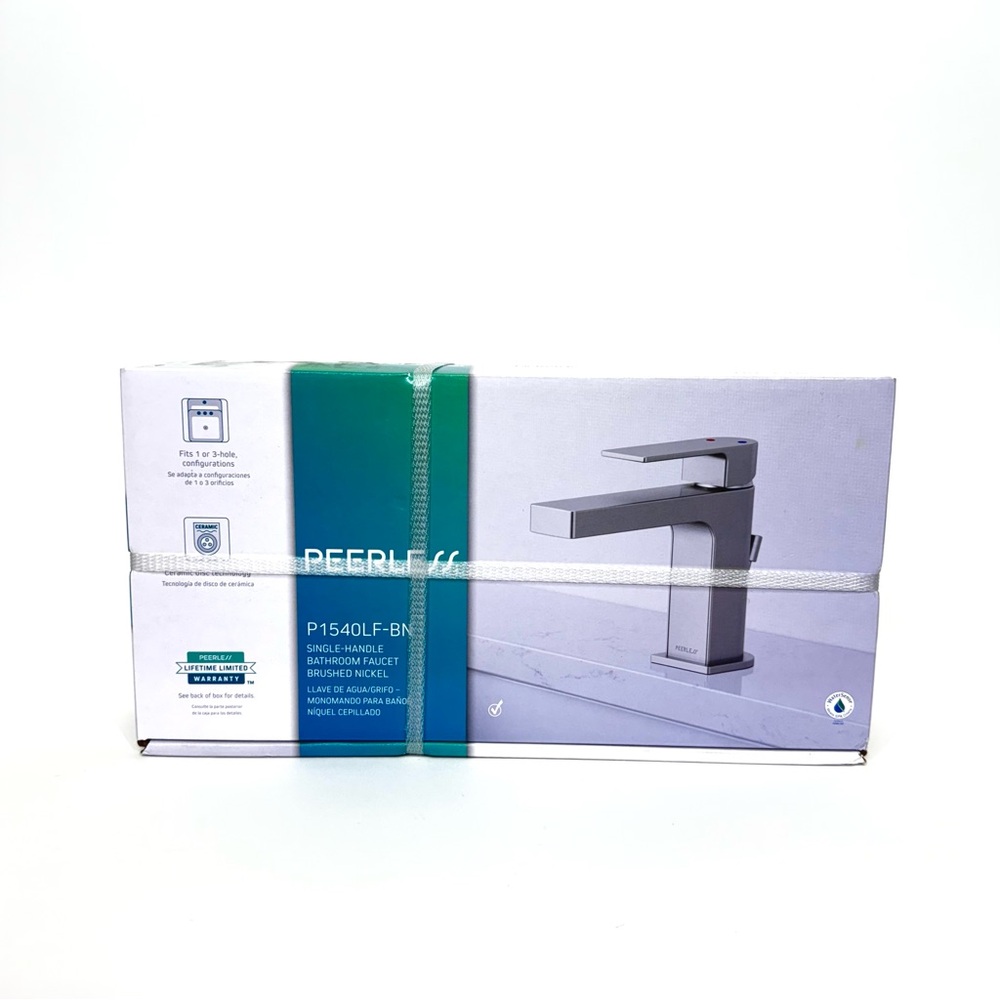 Peerless P1540LF-BN Bathroom Faucet Brushed Nickel Single Handle New Nib
